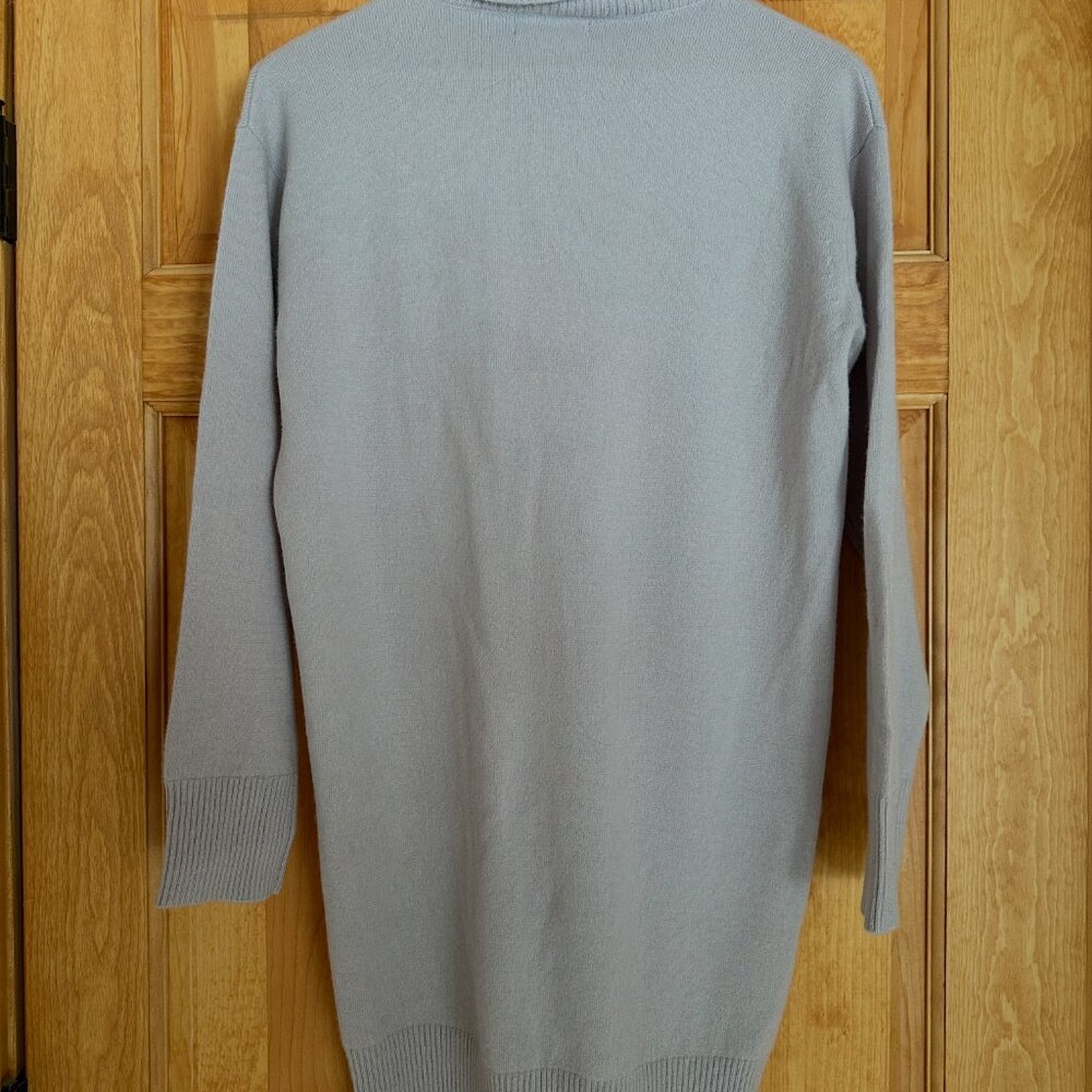 NAADAM Cashmere Turtleneck Dress - Pale Gray - Size S - Picture 6 of 6